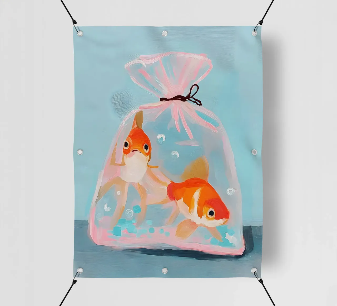 Fishes in a Bag telo in pvc da Gypsy Galleria