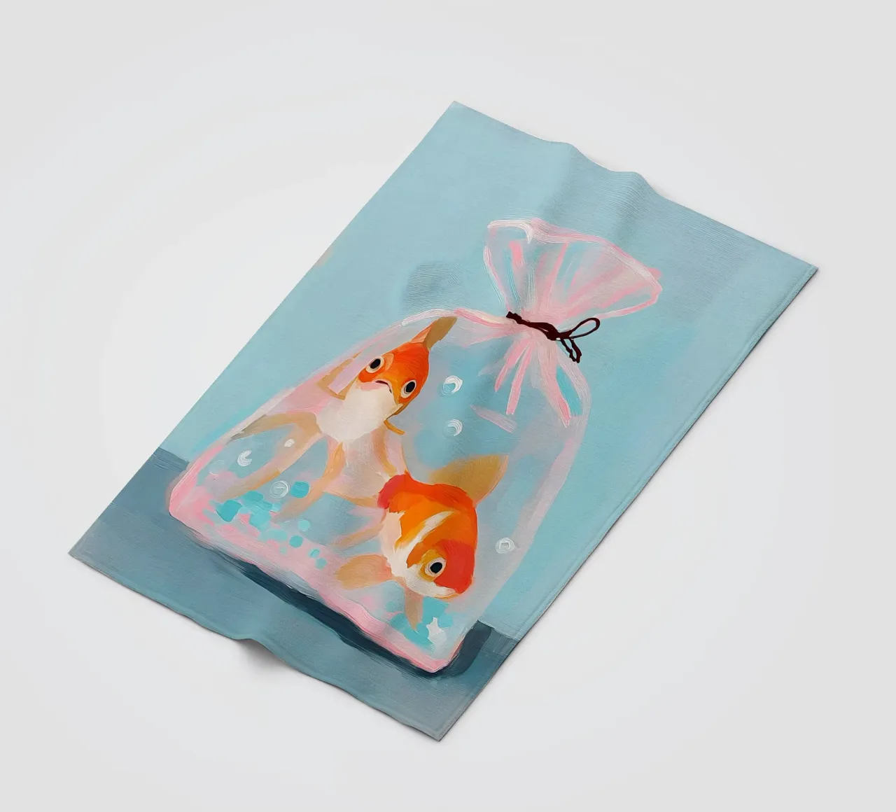 Fishes in a Bag coperta in pile da Gypsy Galleria