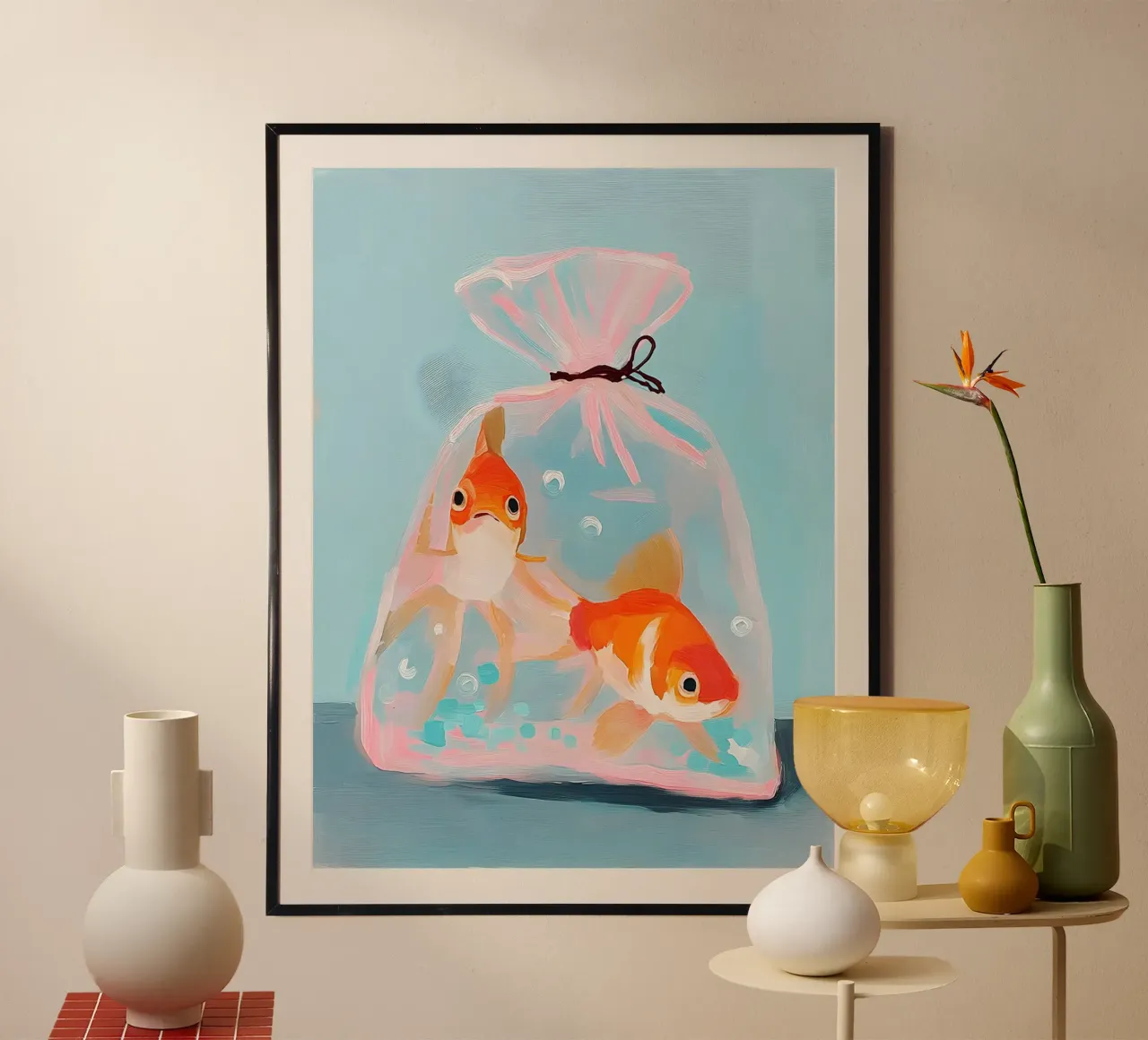 Fishes in a Bag carta hahnemühle da Gypsy Galleria