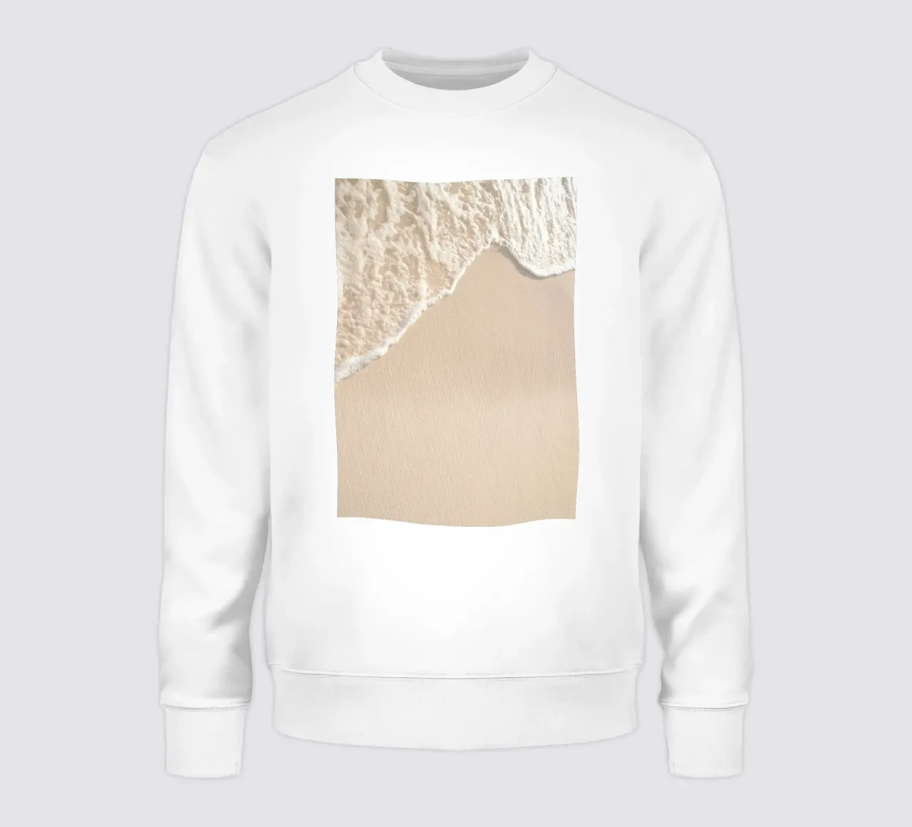 Douce vague de l'océan Minimaliste Plage Sable Art sweat de dawnthesea