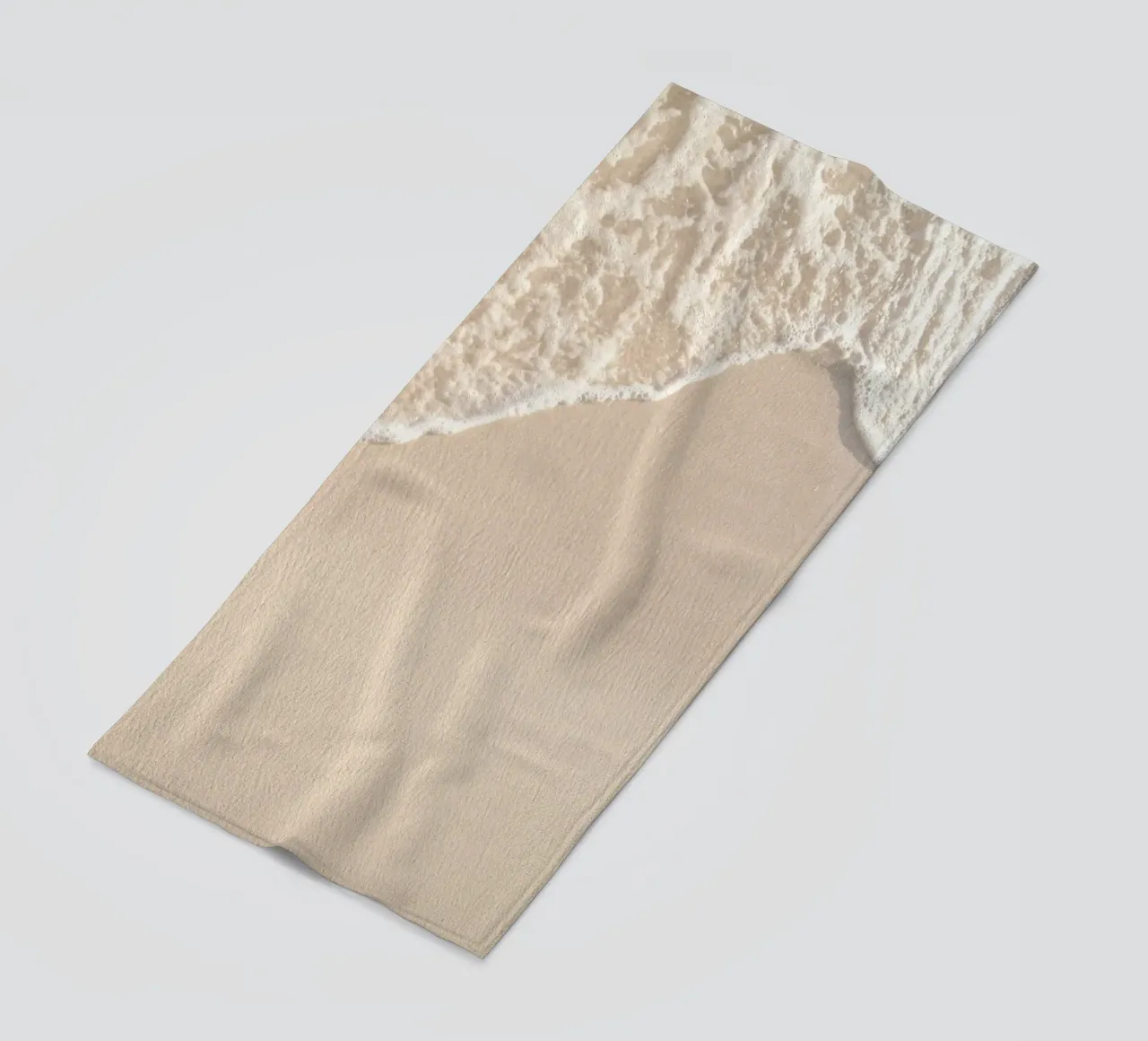 Douce vague de l'océan Minimaliste Plage Sable Art serviette de plage de dawnthesea