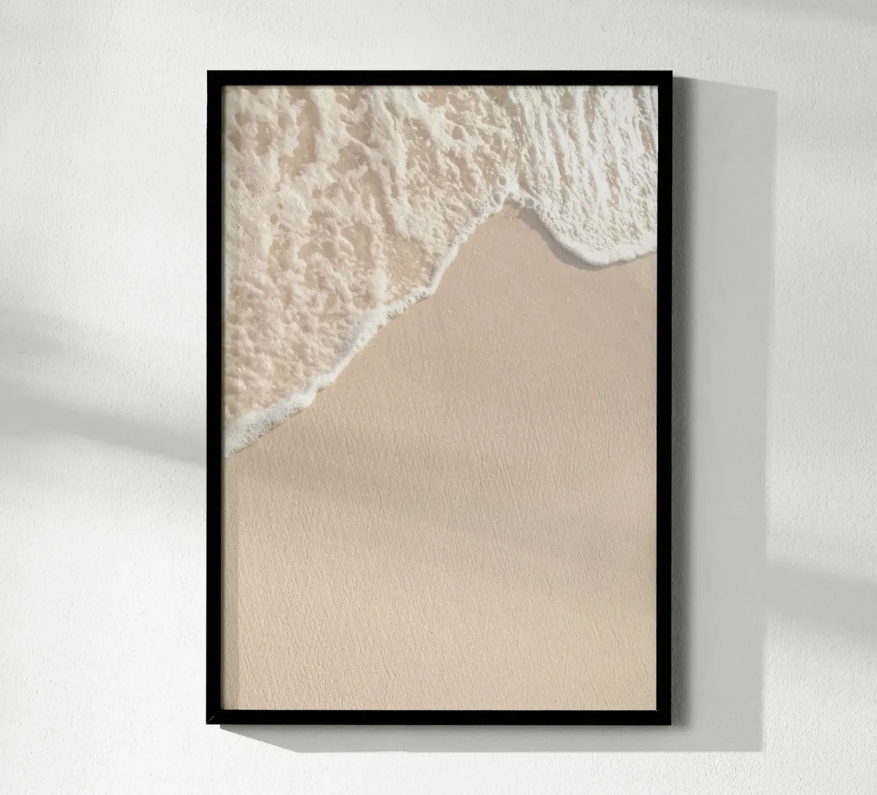 Gentle Ocean Wave Minimalist Beach Sand Art poster by dawnthesea