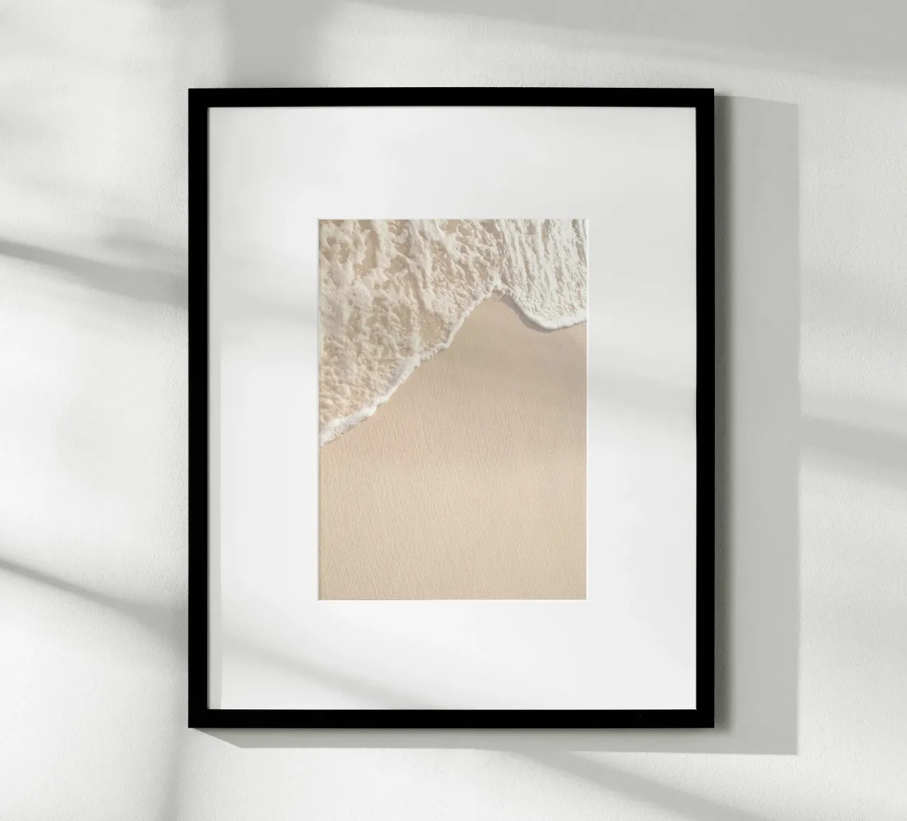 Gentle Ocean Wave Minimalist Beach Sand Art poster by dawnthesea