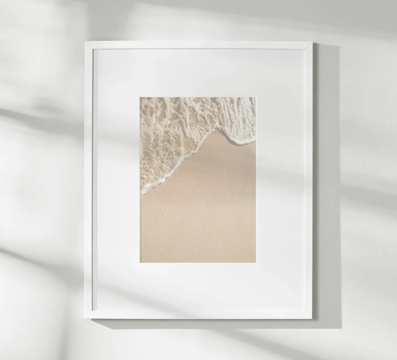 Gentle Ocean Wave Minimalist Beach Sand Art poster by dawnthesea