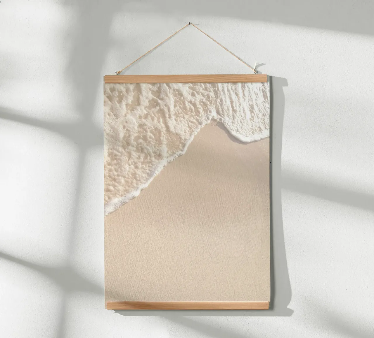 Gentle Ocean Wave Minimalist Beach Sand Art poster by dawnthesea