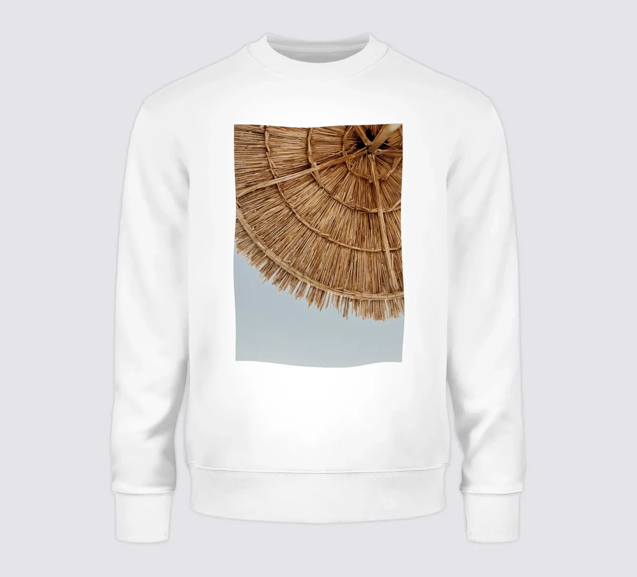 Stroparaplu Textuur Kust Boho Esthetische Kunst sweatshirt van dawnthesea