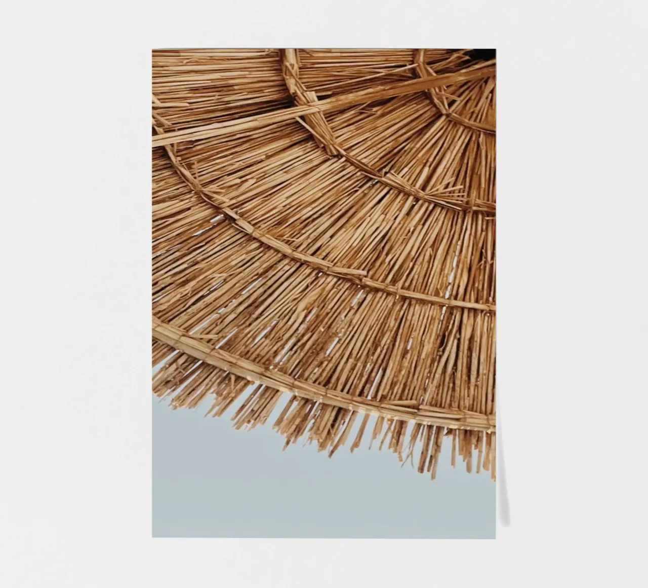 Paraguas de paja Textura Costera Boho Arte Estético pack de pegatina de dawnthesea