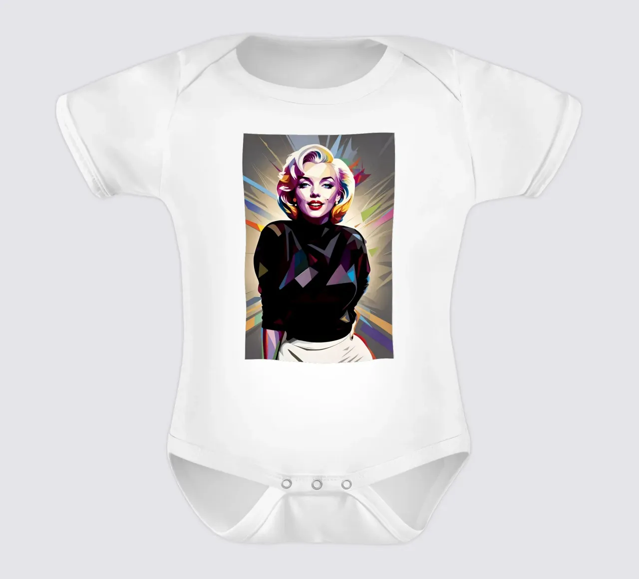 Marilyn Monroe short-sleeve baby romper by BONANZA