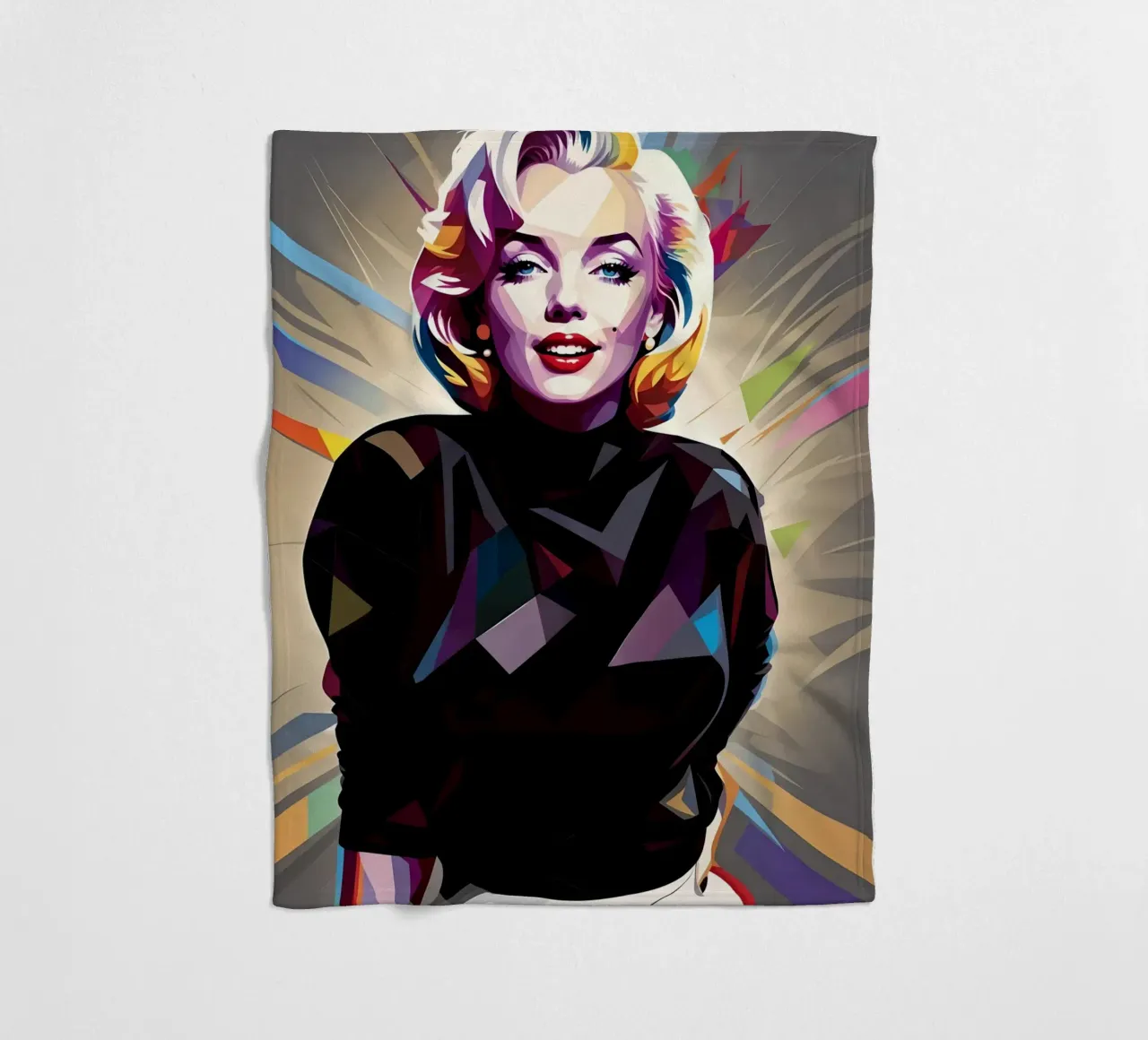 Marilyn Monroe fleece blanket by BONANZA