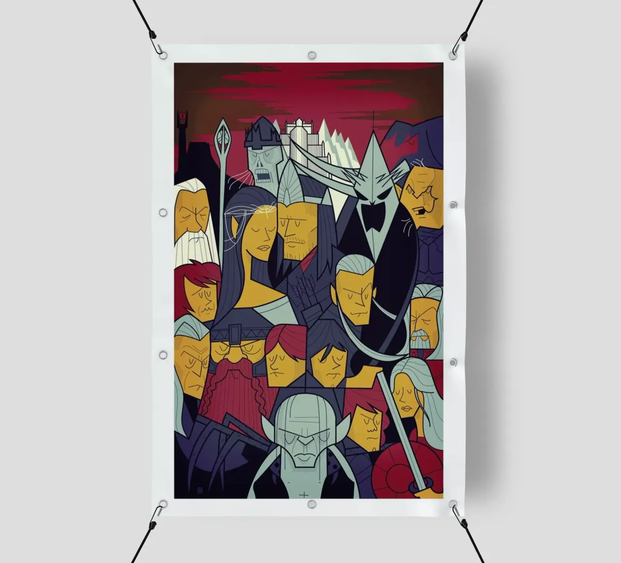LORD OF THE RINGS 3 telo in pvc da Ale Giorgini