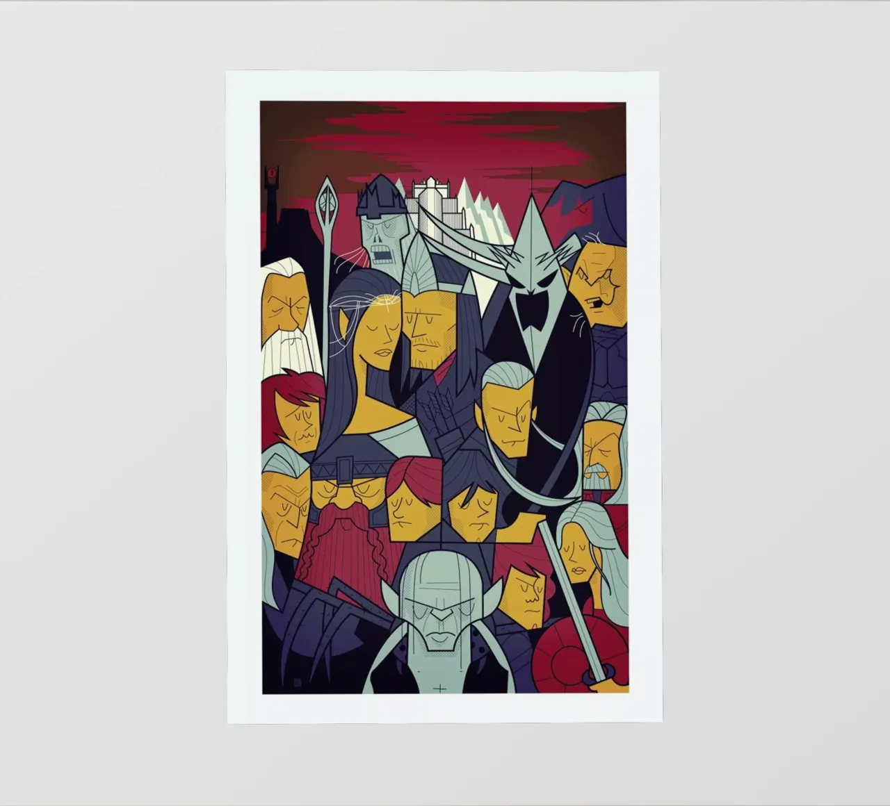 LORD OF THE RINGS 3 telo in pvc da Ale Giorgini