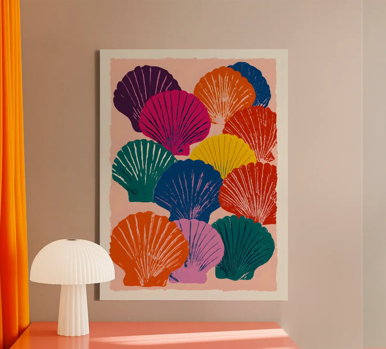 The Seashells canvas by Gypsy Galleria