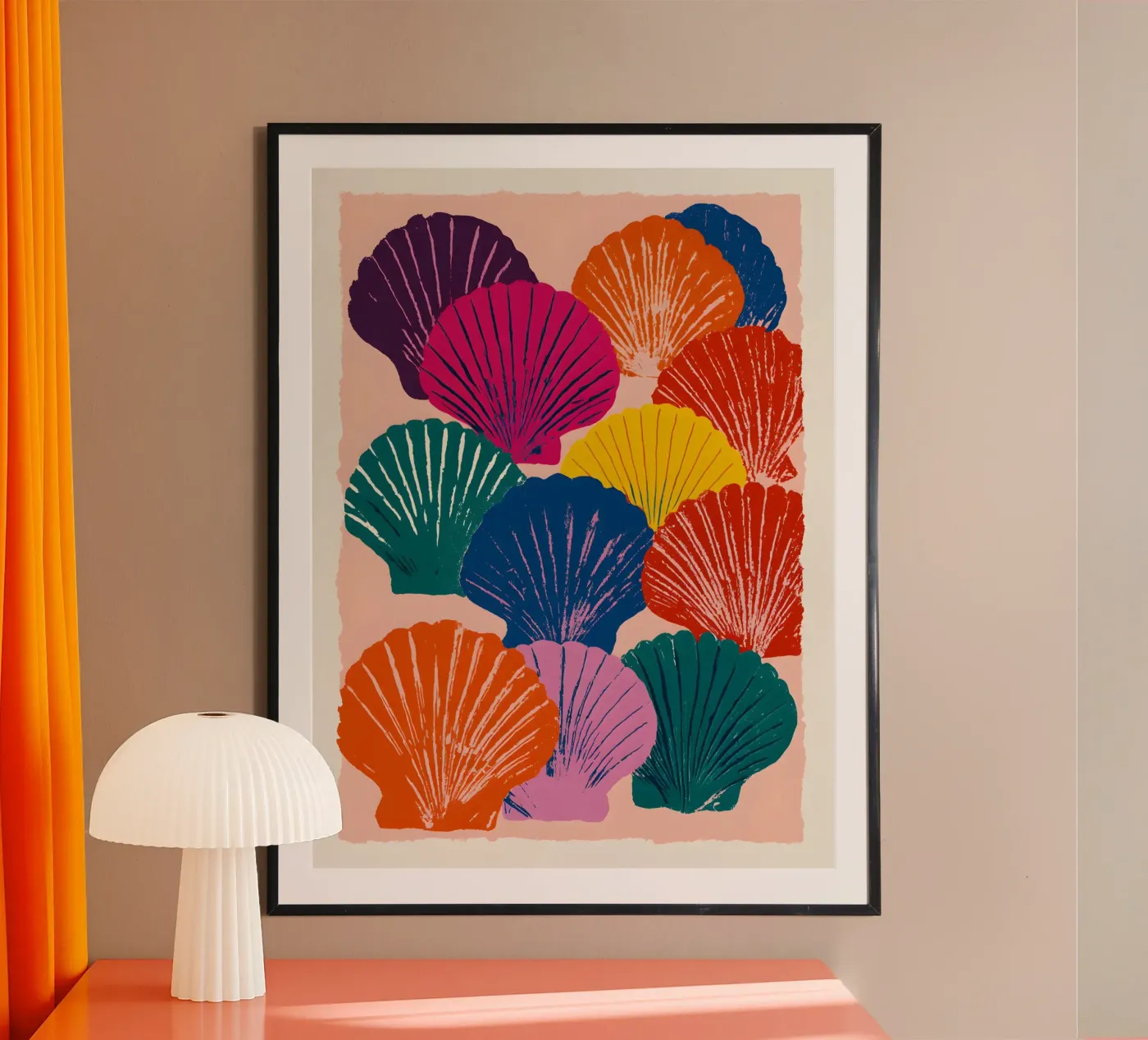 The Seashells poster da Gypsy Galleria