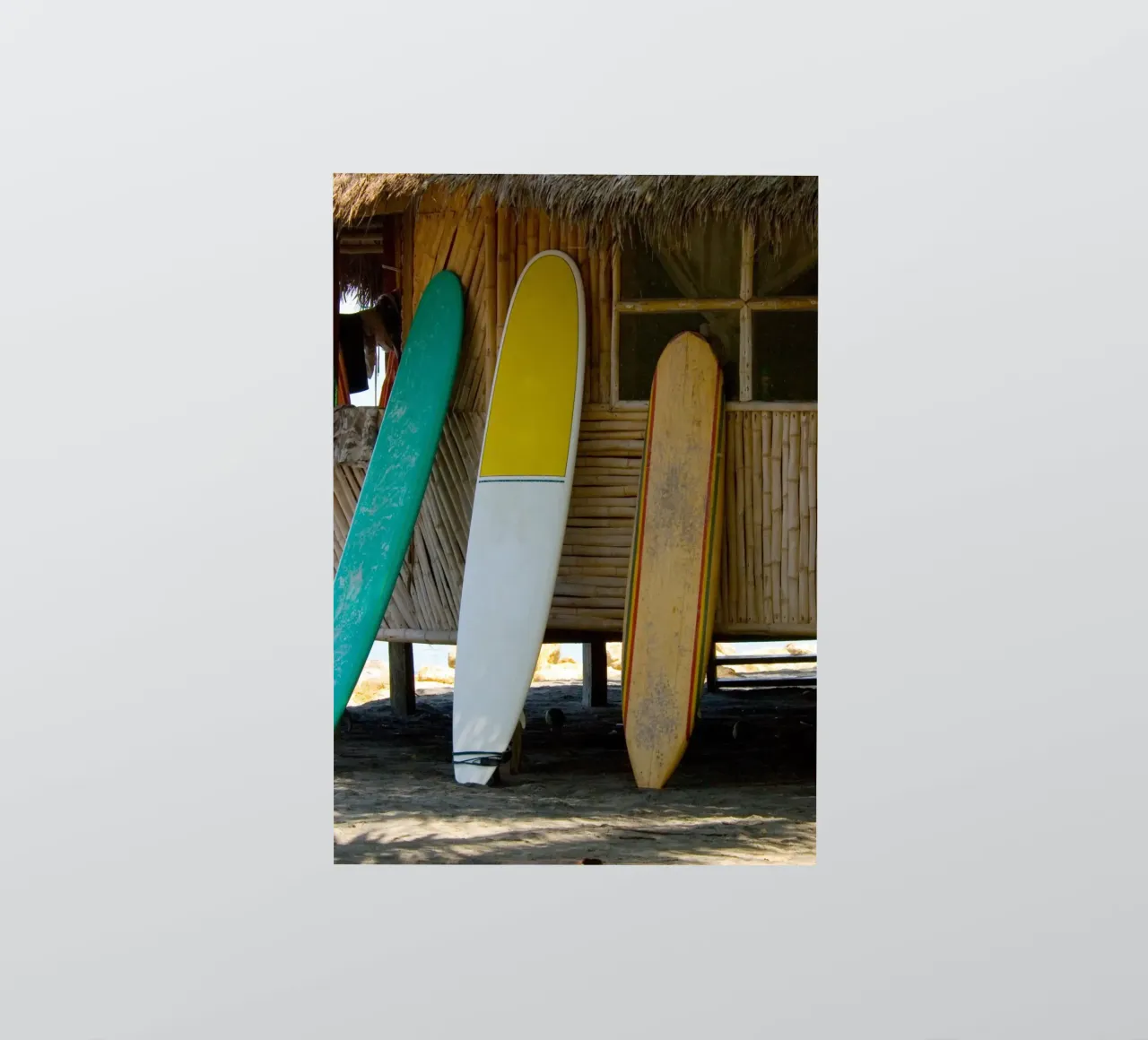Surf Shack Vibes Tropisches Strandbrett Lineup Sticker von dawnthesea