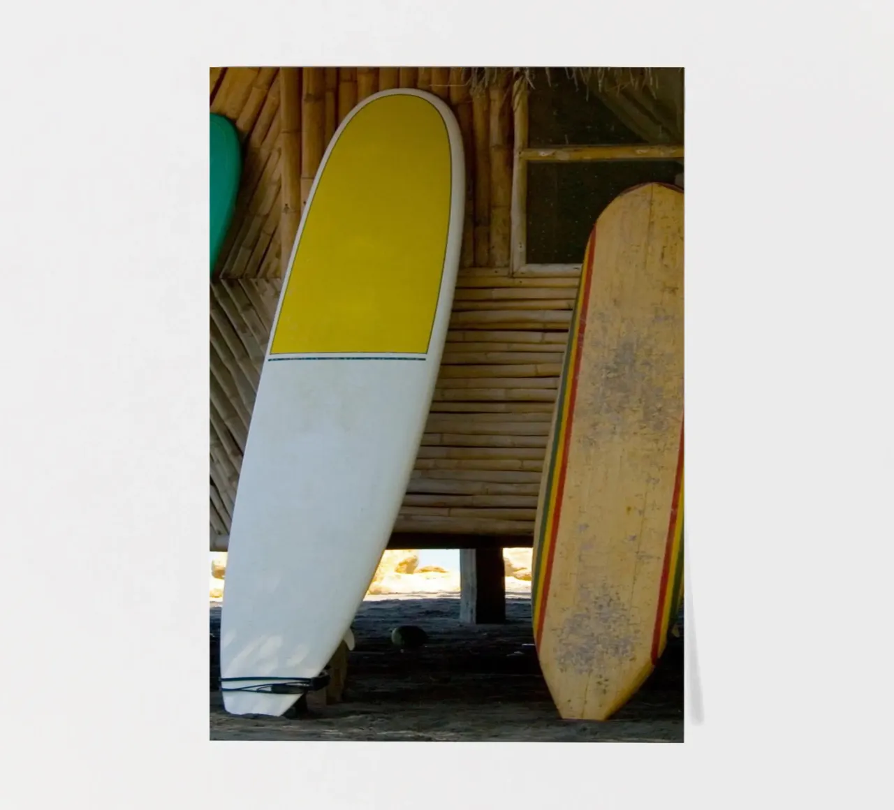 Surf Shack Vibes Tropisches Strandbrett Lineup Stickerbogen von dawnthesea