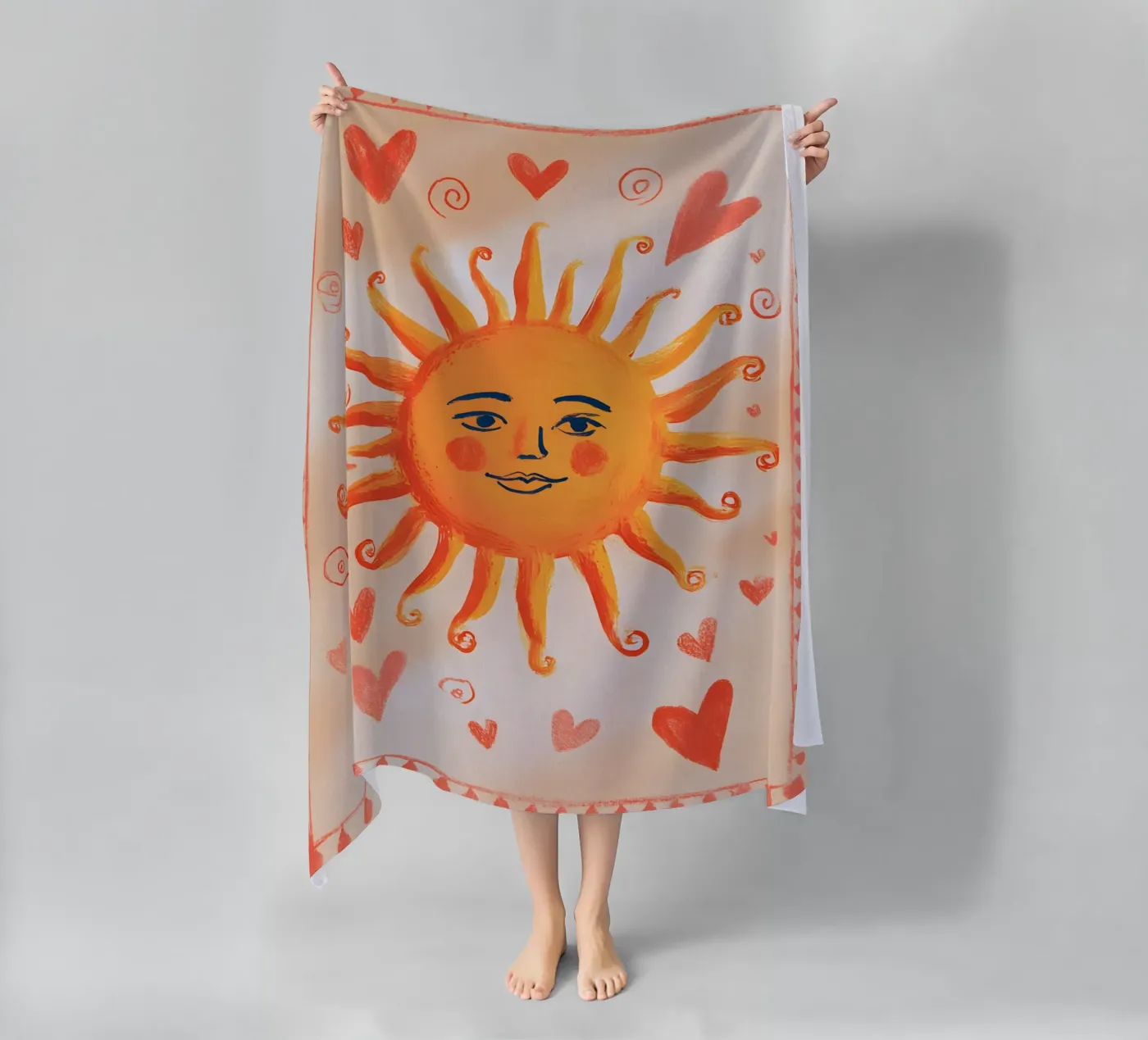 Whimsical Sun telo mare da Gypsy Galleria