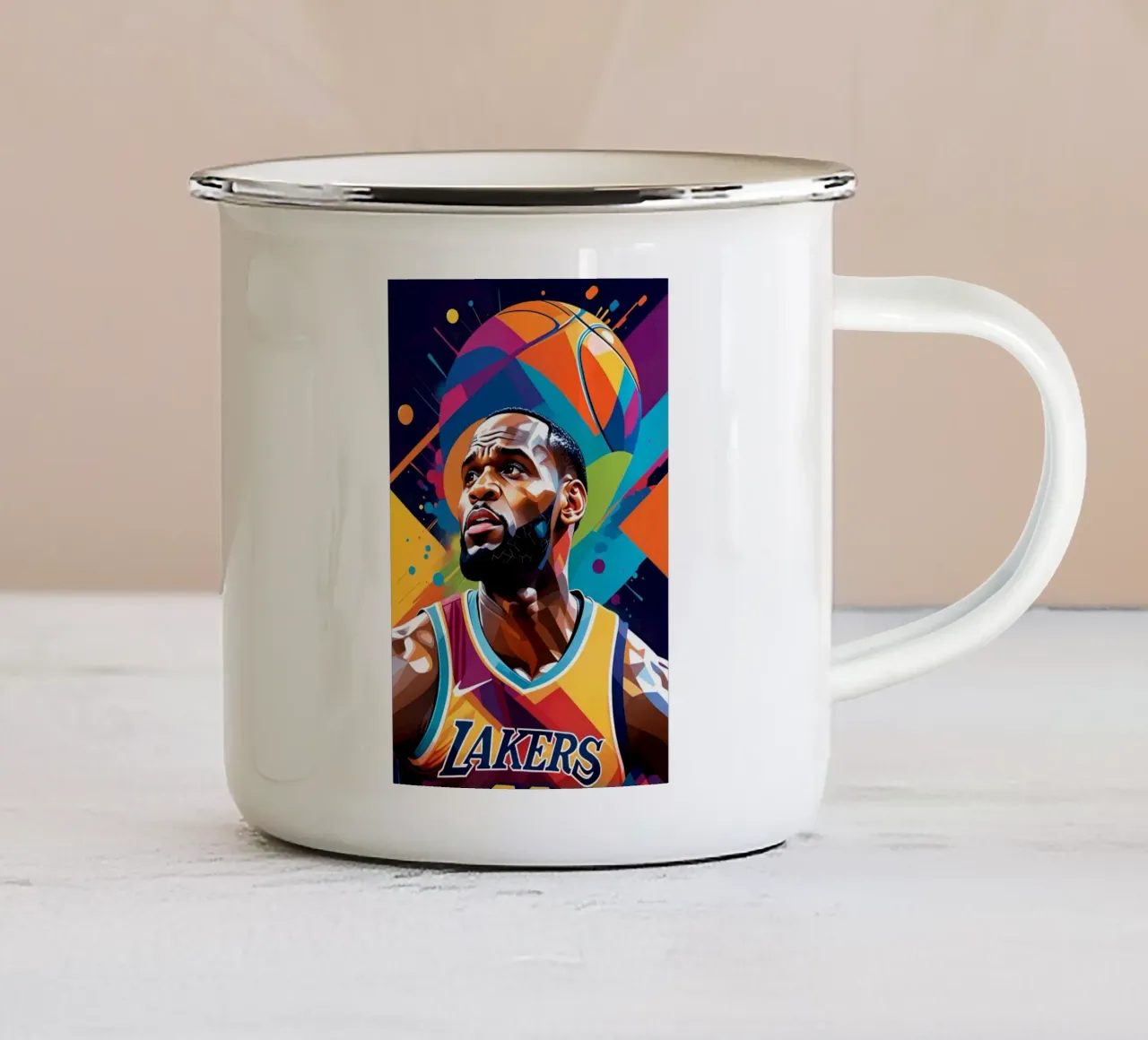 Lebron James tazza in smalto da BONANZA