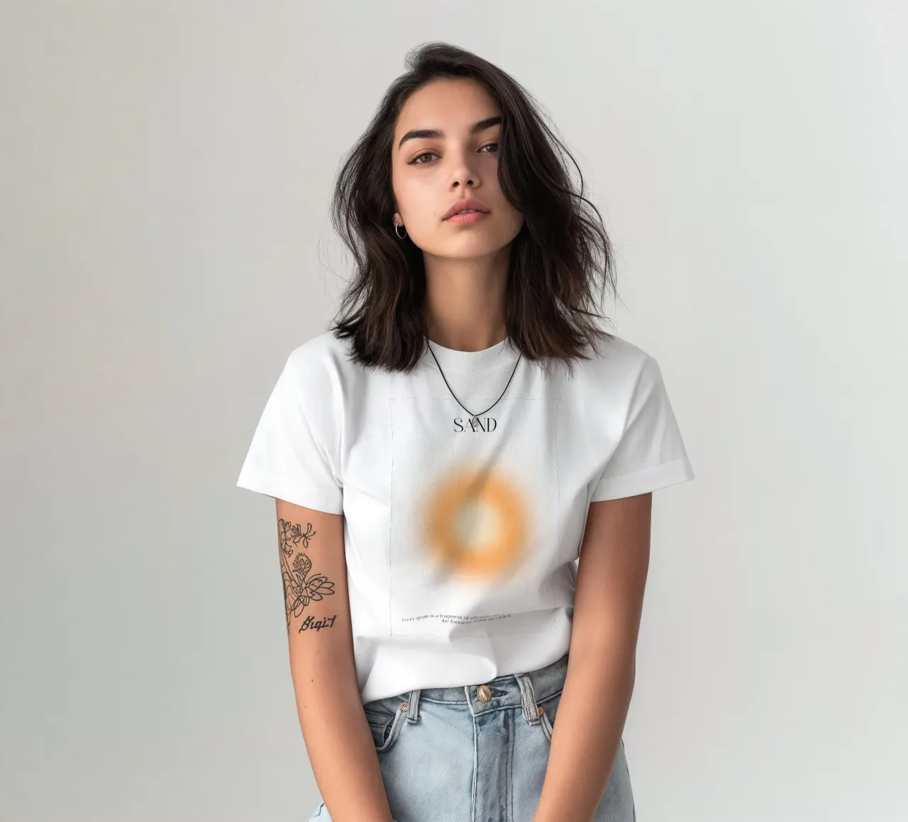 Aura Sand Erde Glühen Spirituelle Strand Kunst T-Shirt von dawnthesea