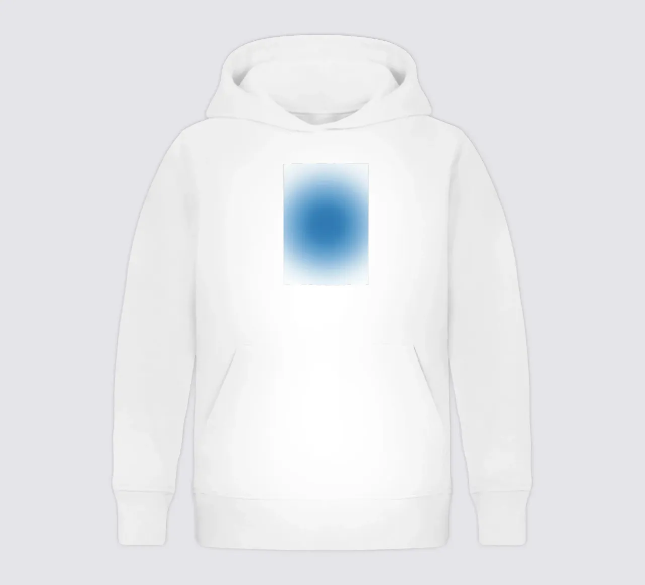 Oceano Blu Aura Gradiente Tranquillo Arte Astratta felpa bambino con cappuccio da dawnthesea