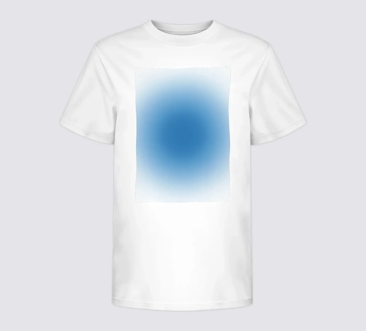 Ocean Blue Aura Gradient Tranquil Abstract Art kids t-shirt by dawnthesea