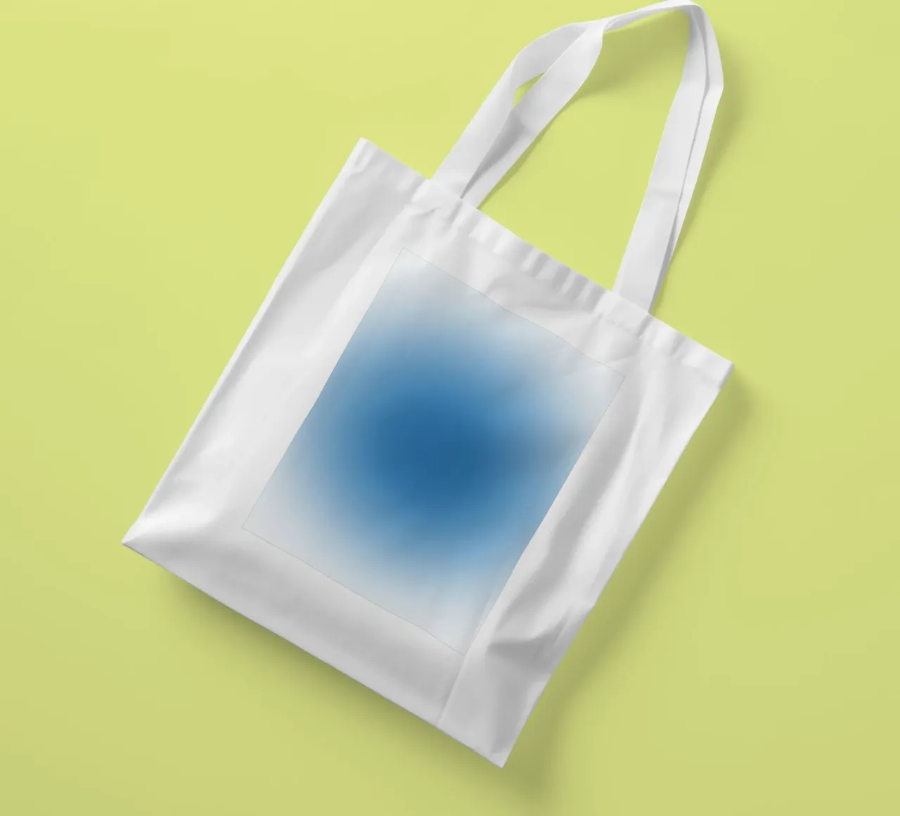 Ocean Blue Aura Gradient Tranquil Abstract Art tote bag by dawnthesea