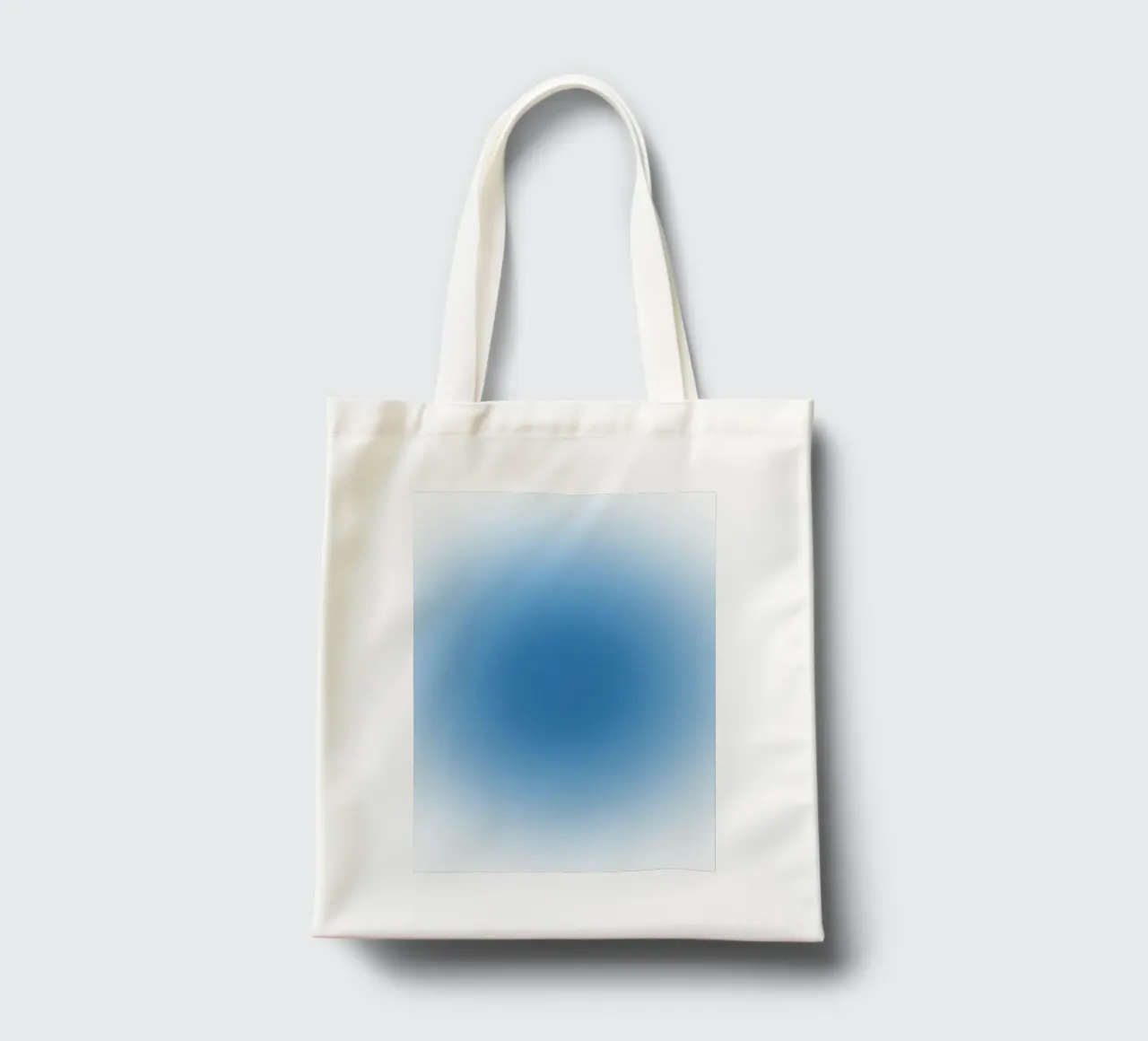 Ocean Blue Aura Gradient Tranquil Abstract Art tote bag by dawnthesea