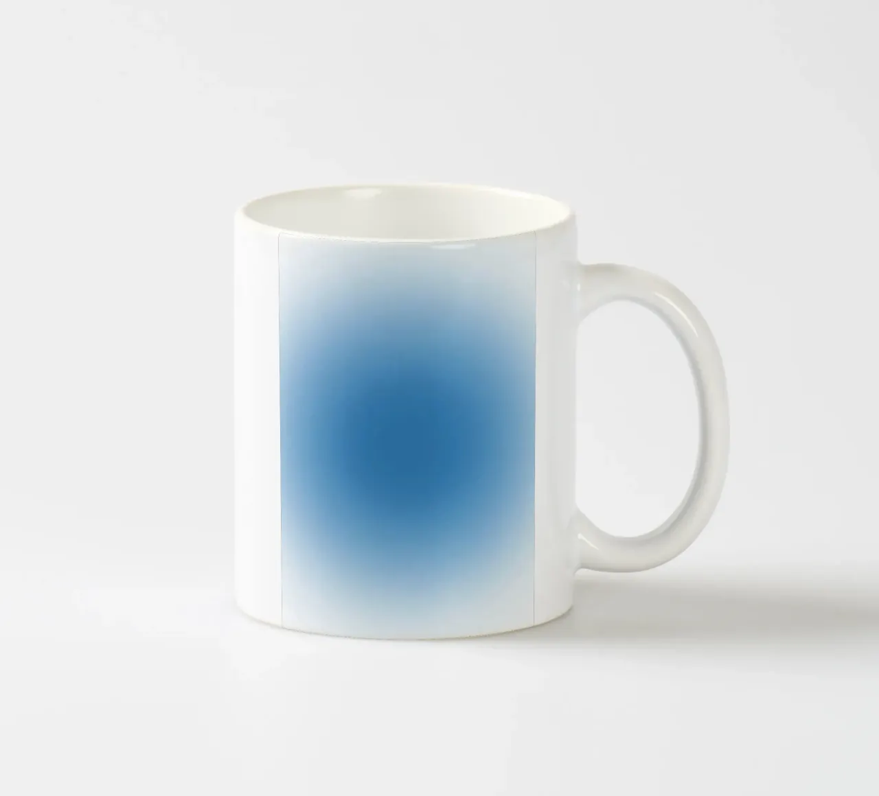 Oceaan Blauwe Aura Kleurverloop Rustige Abstracte Kunst keramische mok van dawnthesea