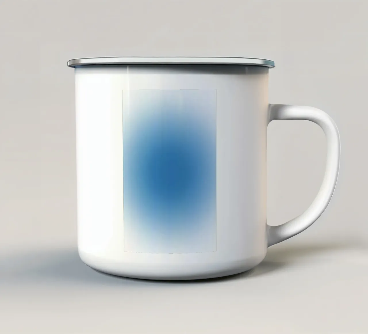 Oceaan Blauwe Aura Kleurverloop Rustige Abstracte Kunst emaille mok van dawnthesea