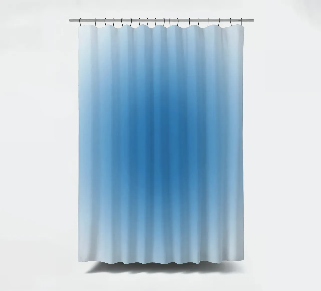 Ozean Blau Aura Gradient Tranquil Abstrakte Kunst Duschvorhang von dawnthesea