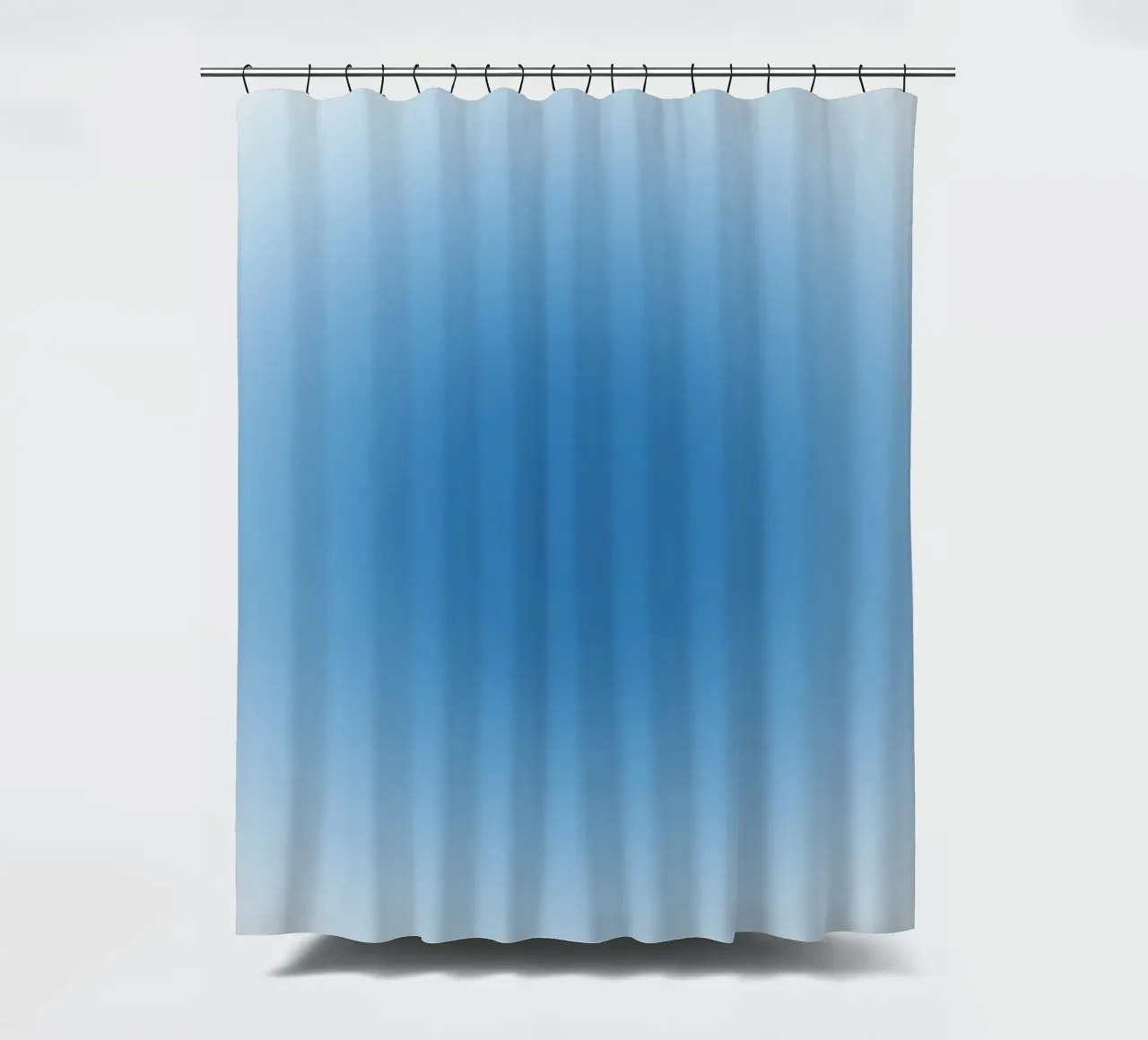 Ozean Blau Aura Gradient Tranquil Abstrakte Kunst Duschvorhang von dawnthesea