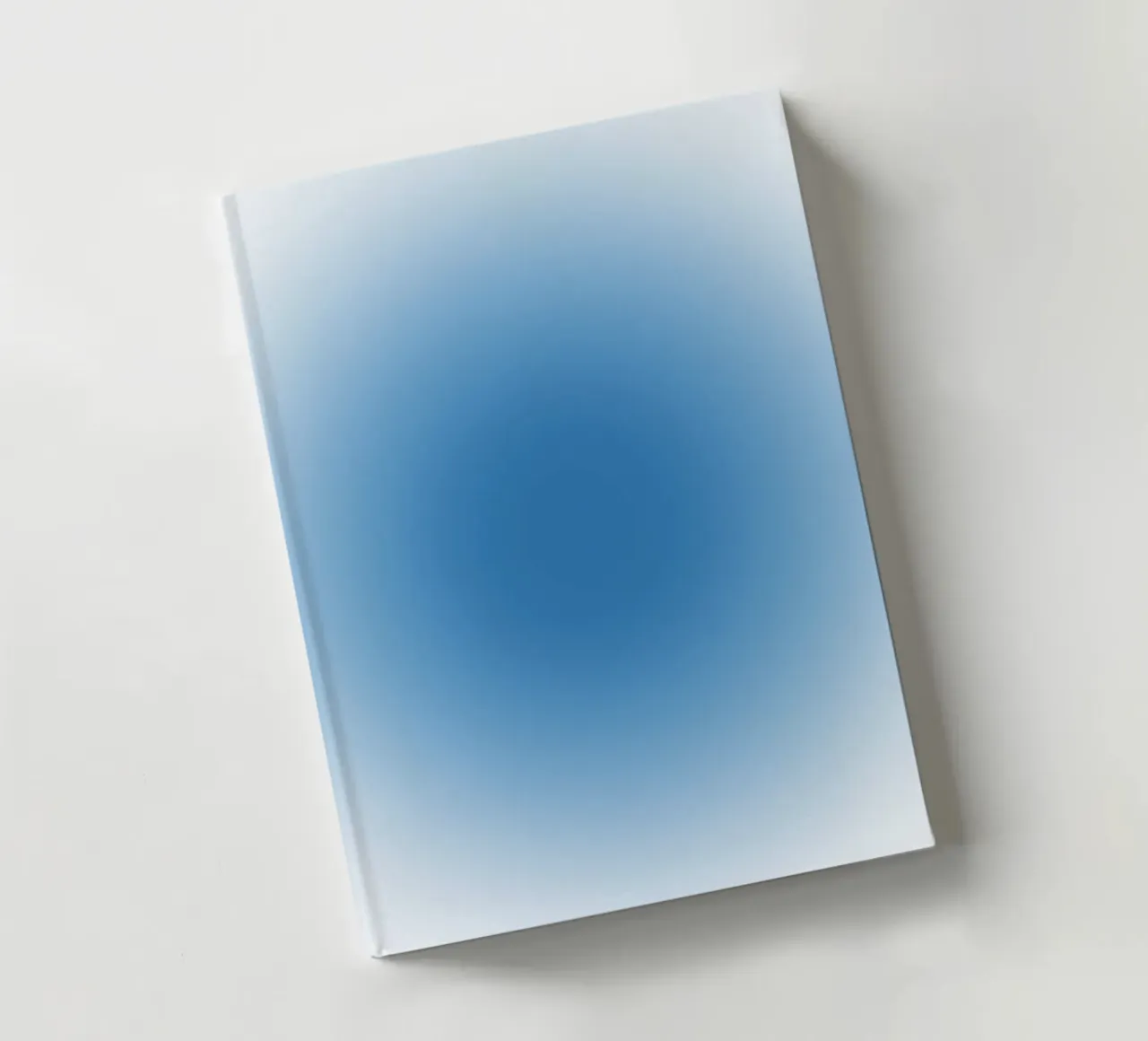 Ocean Blue Aura Gradient Tranquil Abstract Art notebook by dawnthesea