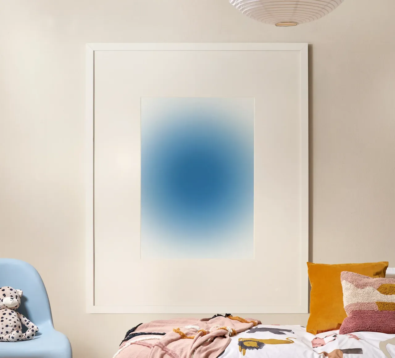 Oceaan Blauwe Aura Kleurverloop Rustige Abstracte Kunst hahnemühle van dawnthesea