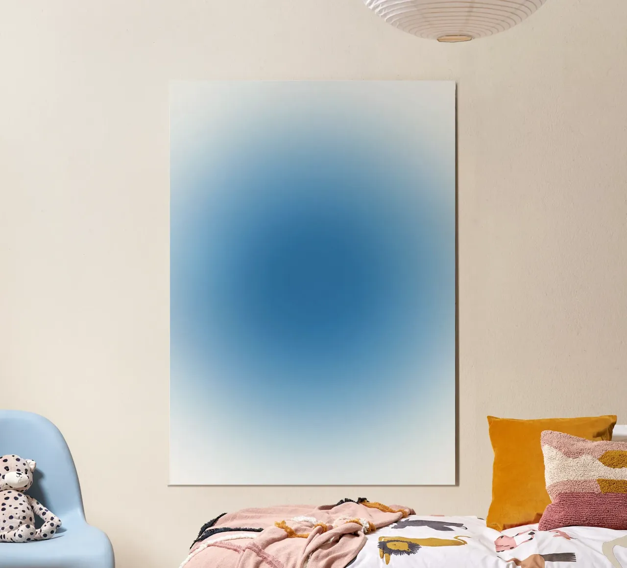 Oceaan Blauwe Aura Kleurverloop Rustige Abstracte Kunst hahnemühle van dawnthesea