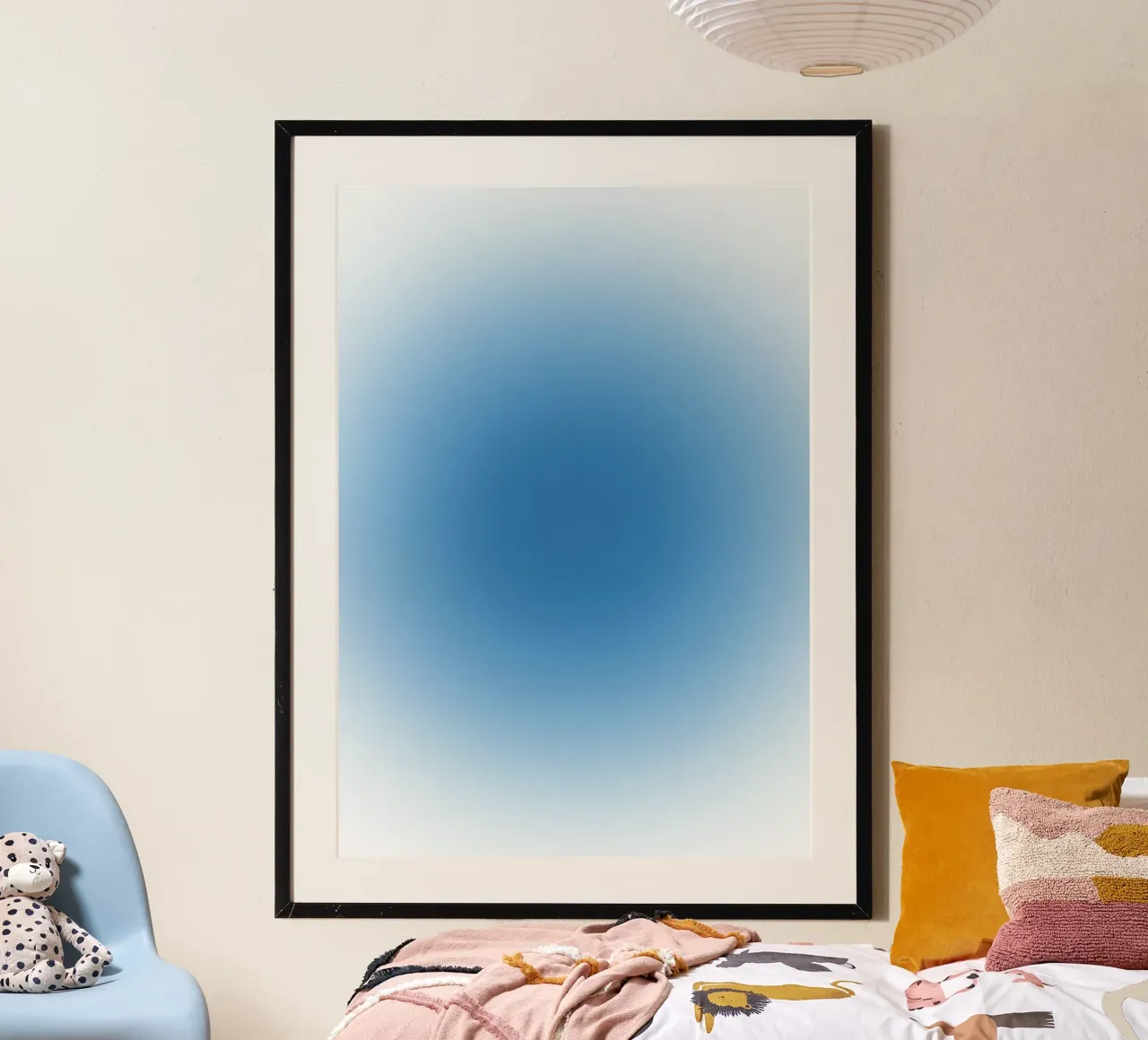 Oceaan Blauwe Aura Kleurverloop Rustige Abstracte Kunst hahnemühle van dawnthesea