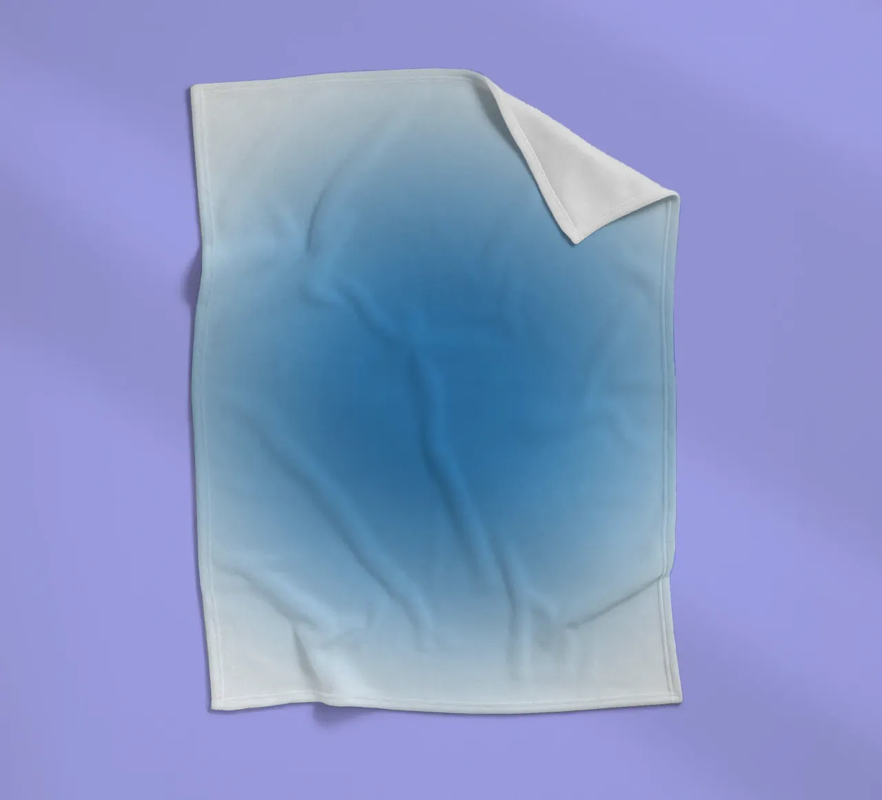 Oceano Blu Aura Gradiente Tranquillo Arte Astratta coperta in pile da dawnthesea
