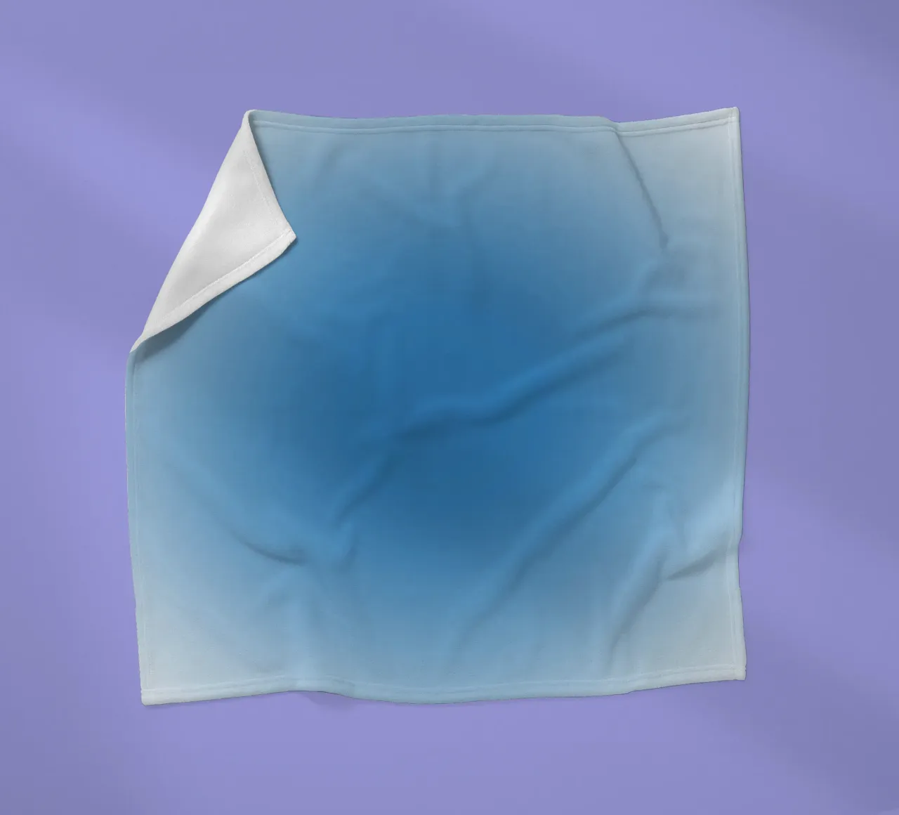 Oceano Blu Aura Gradiente Tranquillo Arte Astratta coperta in pile da dawnthesea