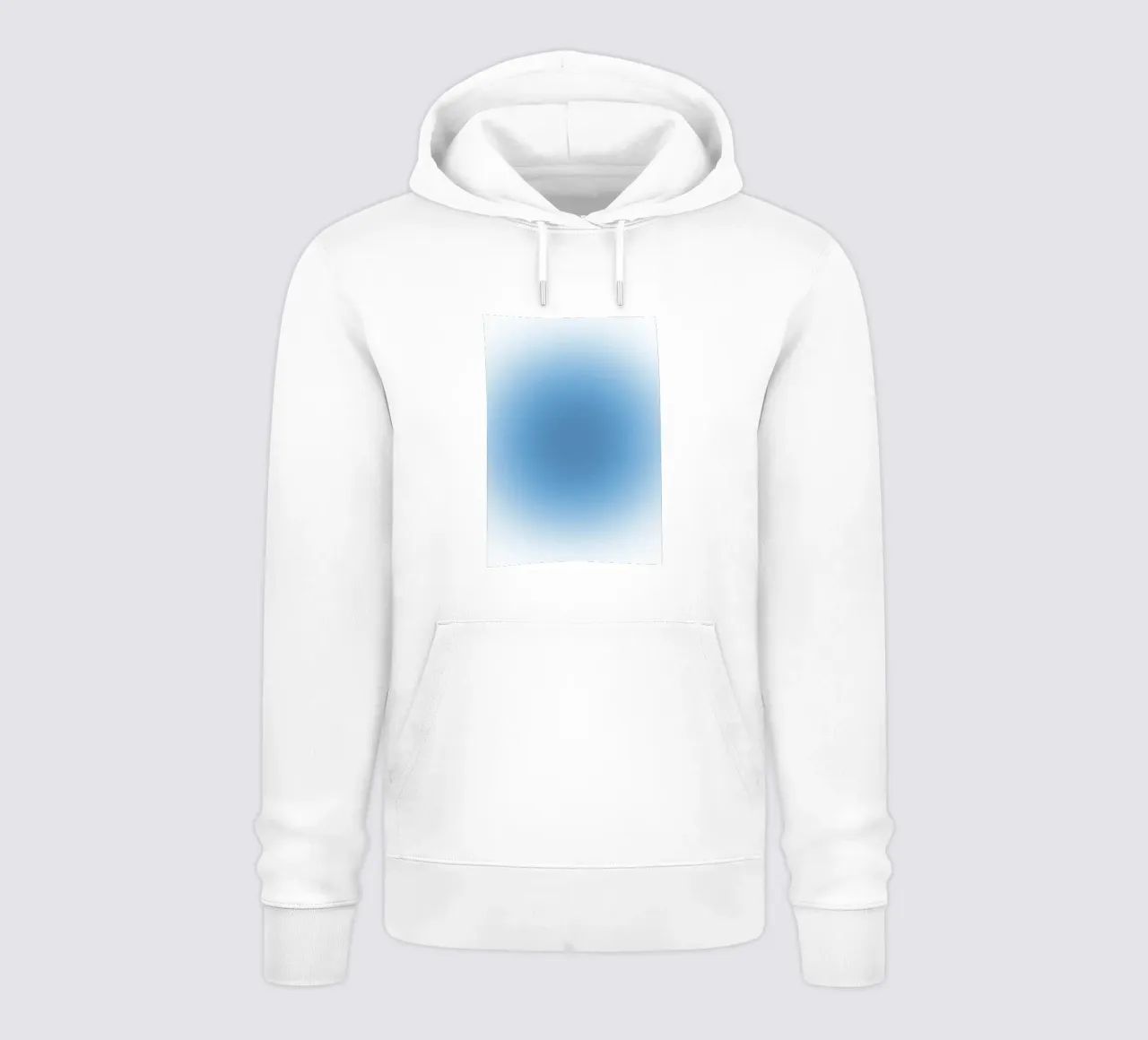 Cielo blu Aura Gradiente Arte astratta serena felpa con cappuccio da dawnthesea