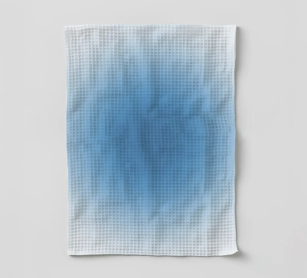 Hemelsblauw Aura verloop sereen abstracte kunst theedoek van dawnthesea