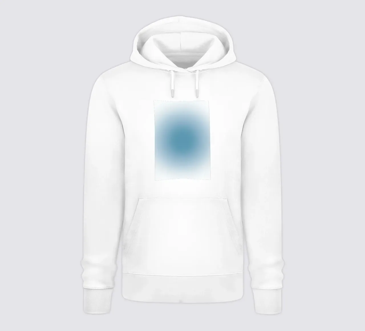 Arte astratta rilassante a gradiente Aura blu profondo felpa con cappuccio da dawnthesea