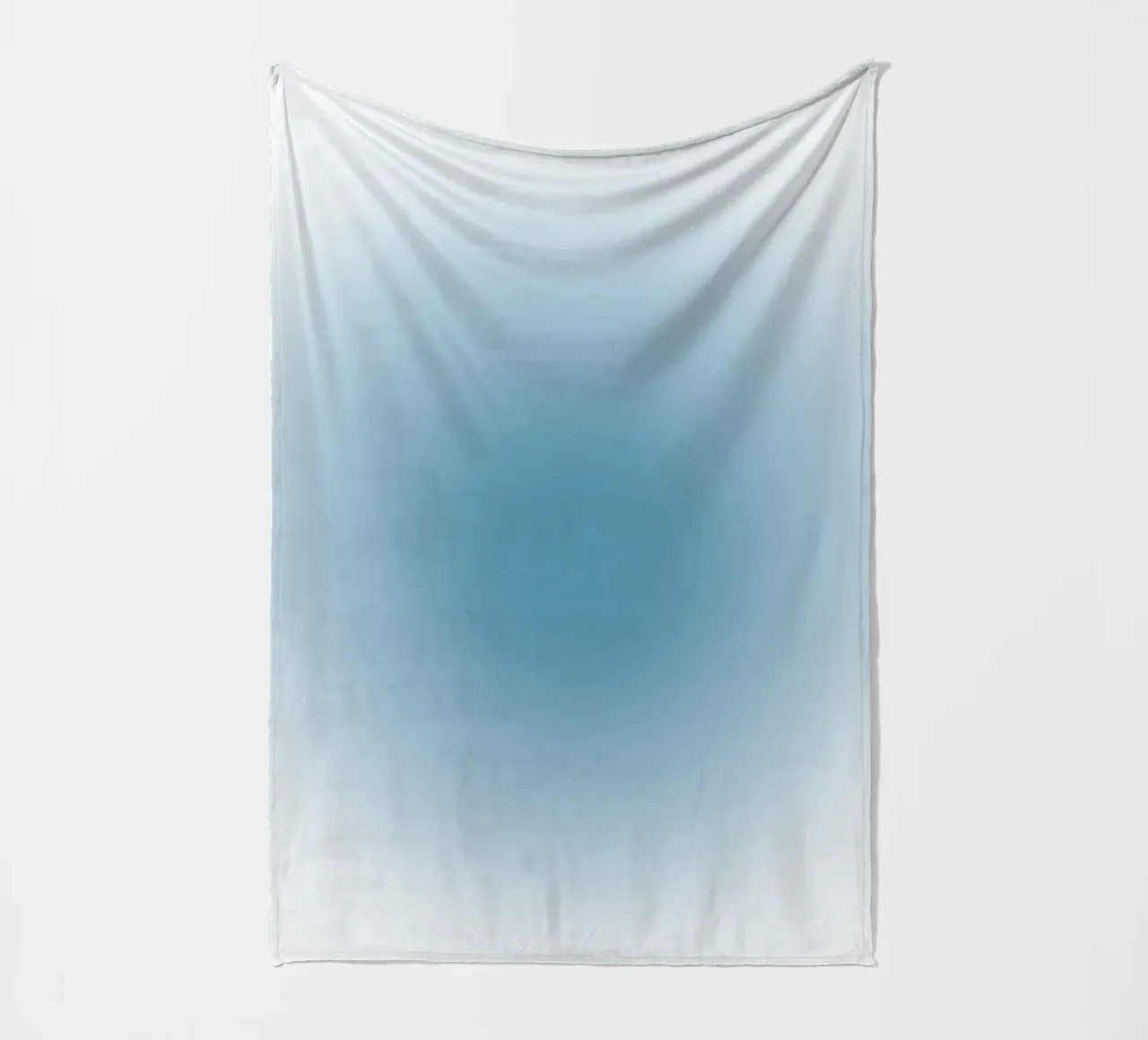 Diepblauwe Aura Kleurverloop Kalmerende Abstracte Kunst fleecedeken van dawnthesea