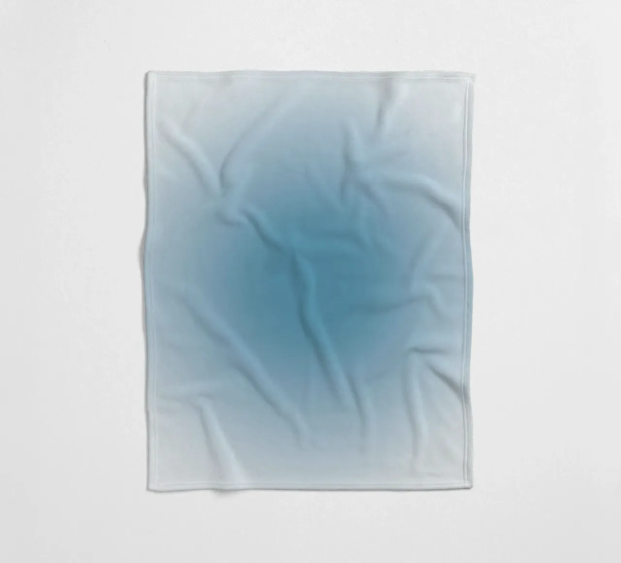 Diepblauwe Aura Kleurverloop Kalmerende Abstracte Kunst fleecedeken van dawnthesea