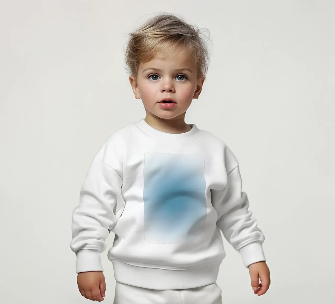 Arte astratta rilassante a gradiente Aura blu profondo felpa neonato da dawnthesea