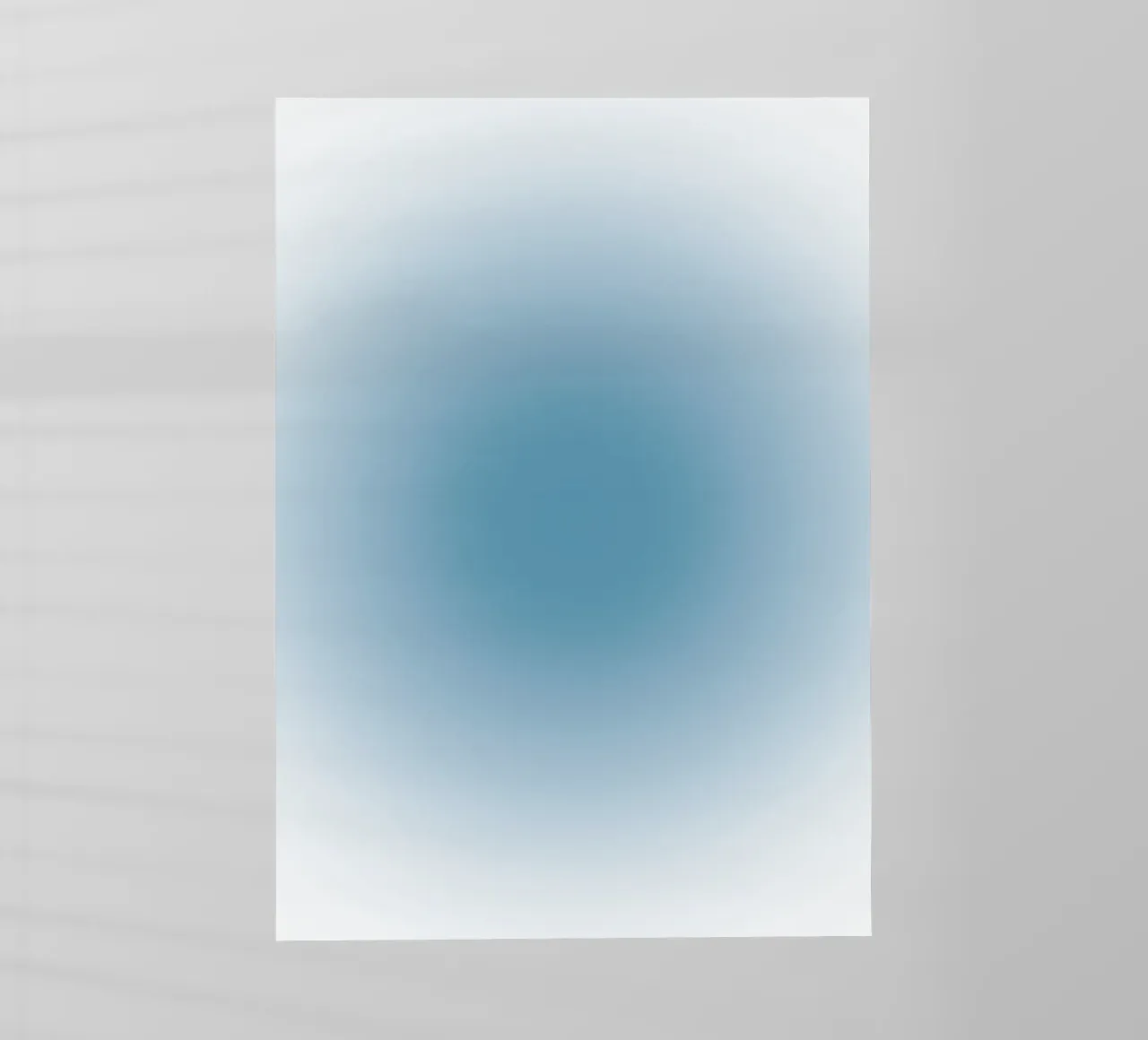 Arte astratta rilassante a gradiente Aura blu profondo pellicola backlit da dawnthesea
