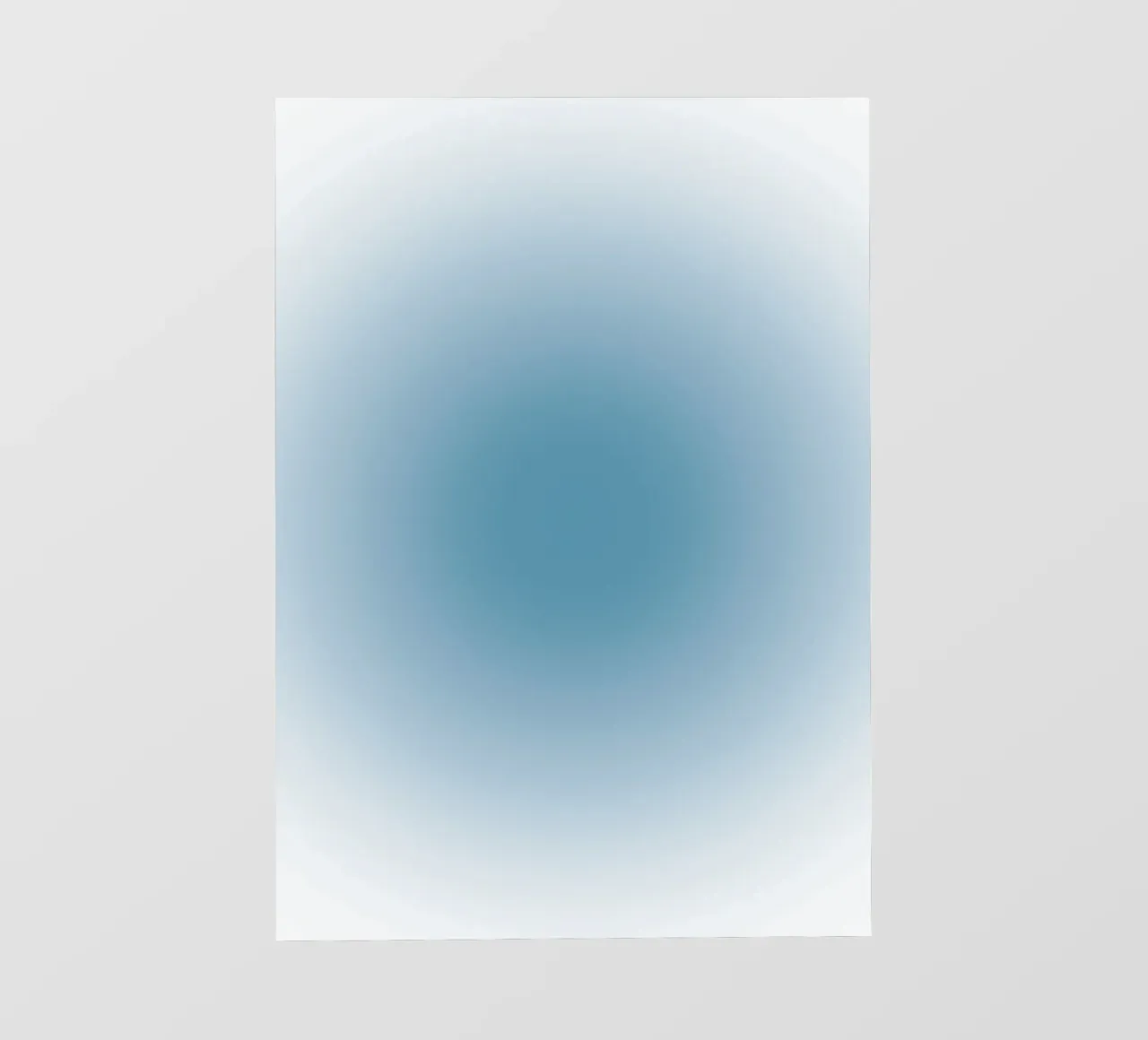 Arte astratta rilassante a gradiente Aura blu profondo telo in pvc da dawnthesea