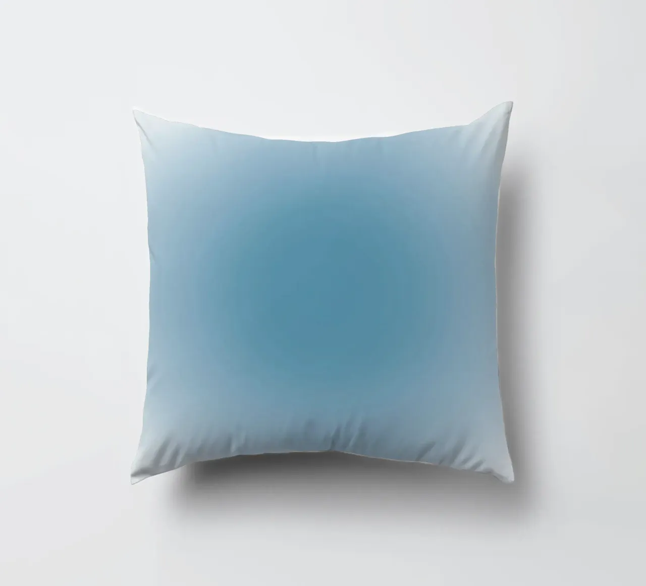 Arte astratta rilassante a gradiente Aura blu profondo cuscino da dawnthesea
