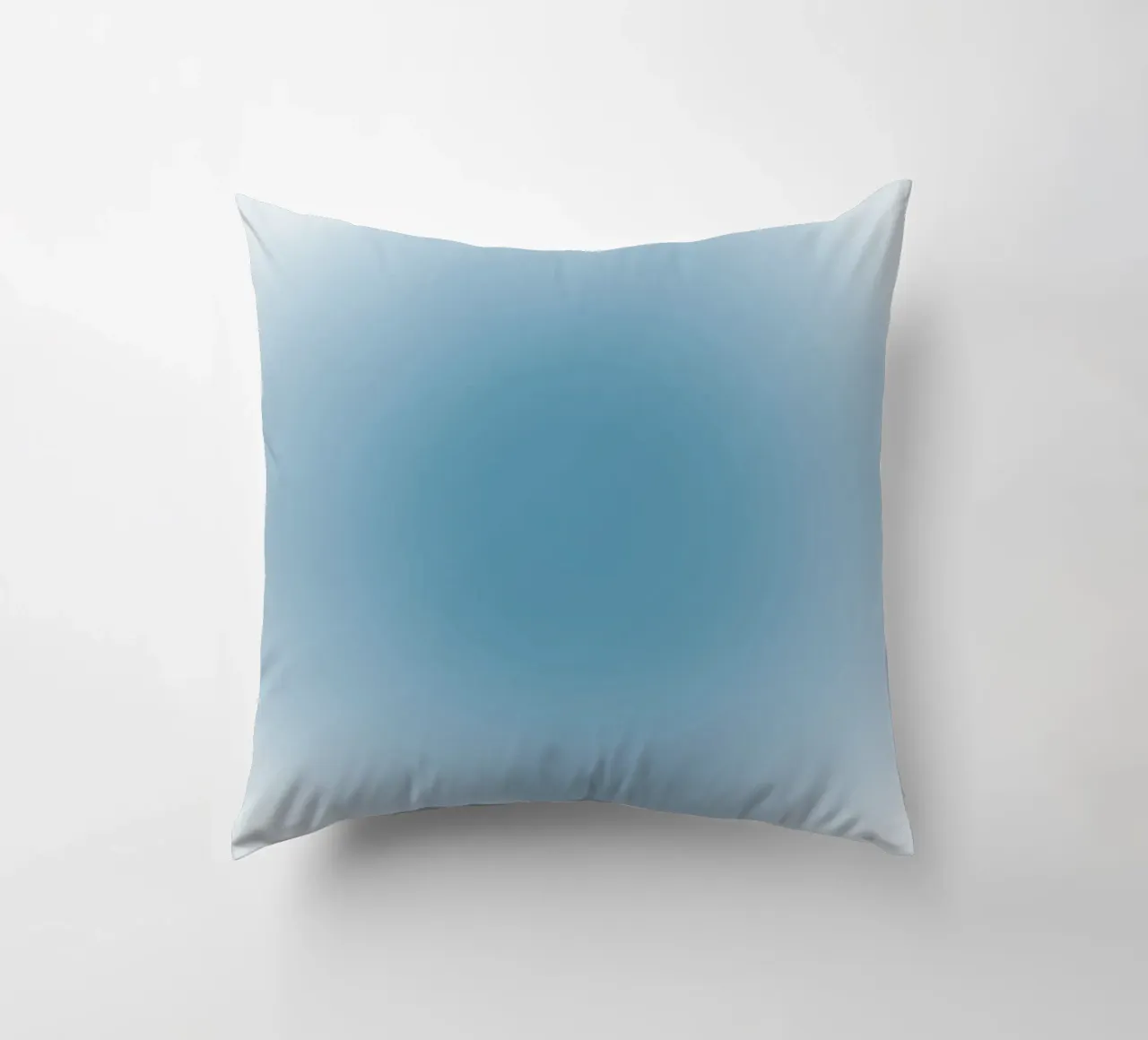 Arte astratta rilassante a gradiente Aura blu profondo cuscino da dawnthesea