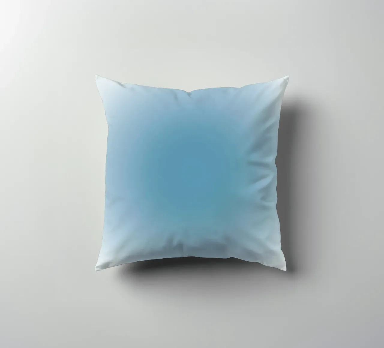 Arte astratta rilassante a gradiente Aura blu profondo cuscino da dawnthesea