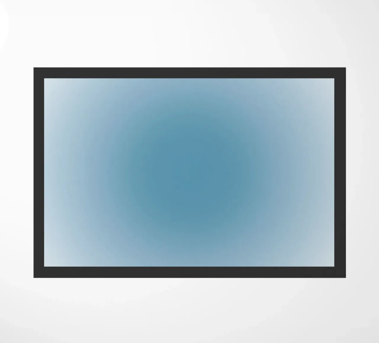 Arte astratta rilassante a gradiente Aura blu profondo zerbino da dawnthesea