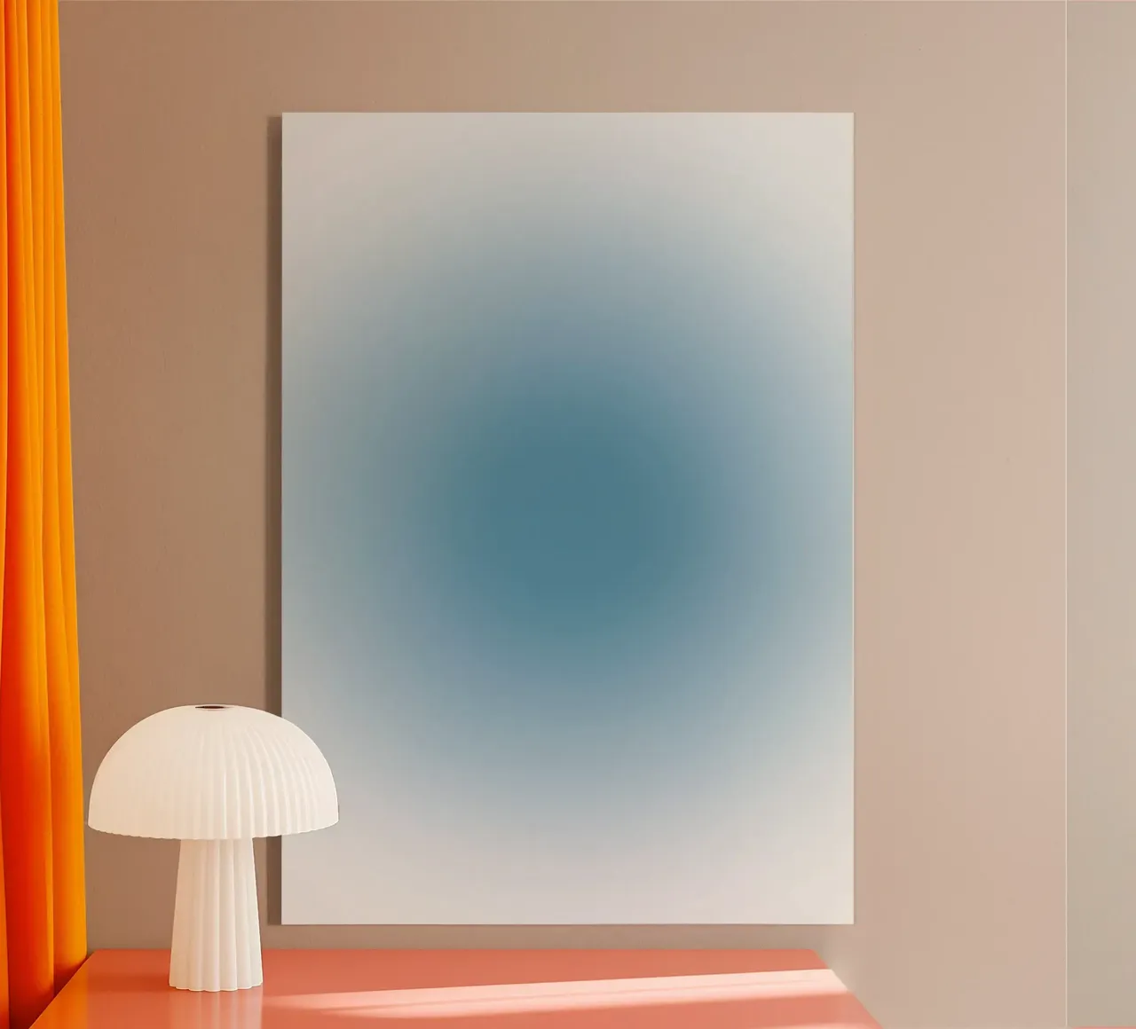 Deep Blue Aura Gradiente Calmante Arte Abstracto metacrilato de dawnthesea
