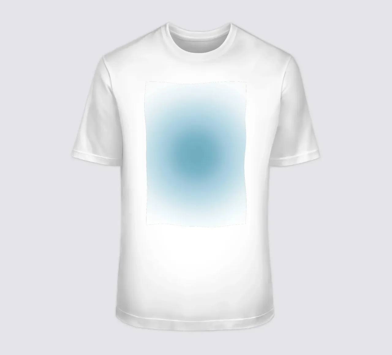 Soft Teal Aura Gradient Calming Abstract Art t-shirt by dawnthesea